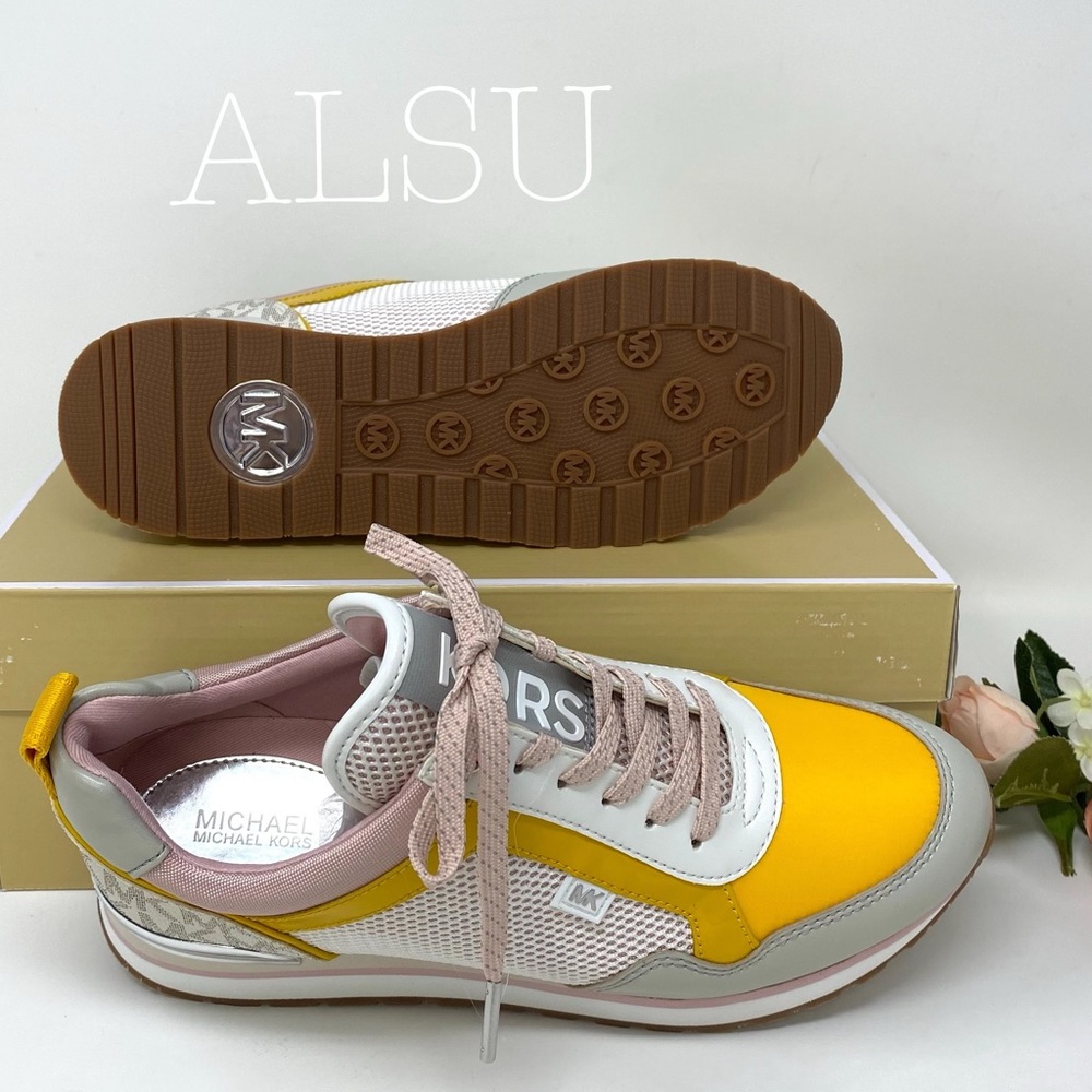 🌸SALE🌸 Michael Kors Maddy Trainer Mesh Vanilla AUTHENTIC Women Size 49R0MAFS2D - Picture 6 of 8